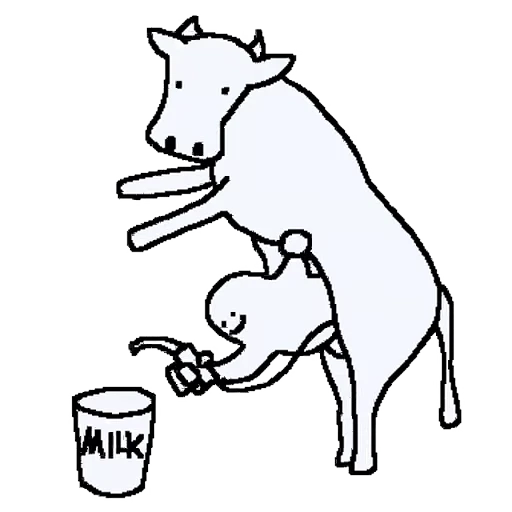 🐄 Стикер «Crazy White» для Telegram