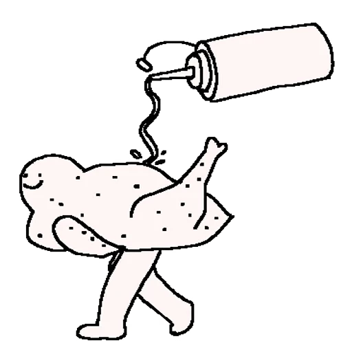 🥩 Стикер «Crazy White» для Telegram