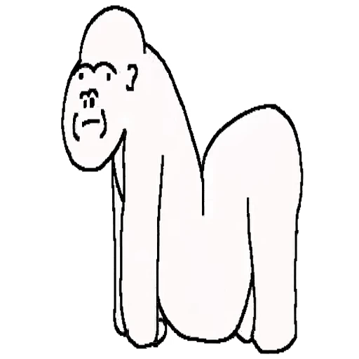 🐒 Стикер «Crazy White» для Telegram