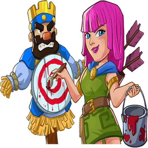 🤠 Стикер «Clash Royale banners» для Telegram