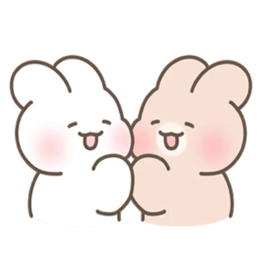 ❤️ Стикер «Bunnies» для Telegram