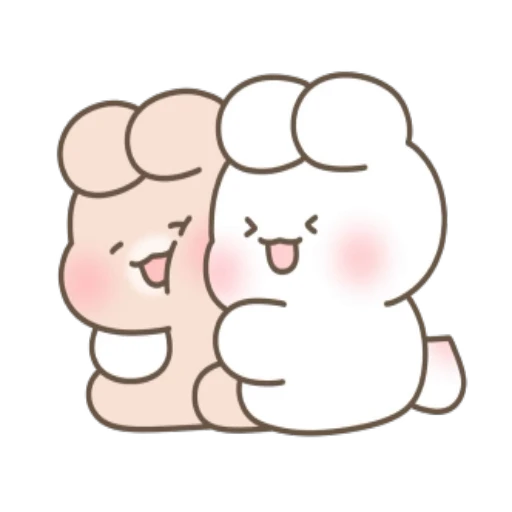 ❤️ Стикер «Bunnies» для Telegram