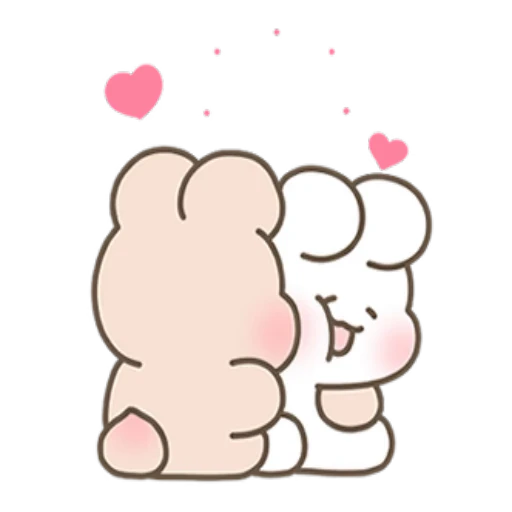 ❤️ Стикер «Bunnies» для Telegram