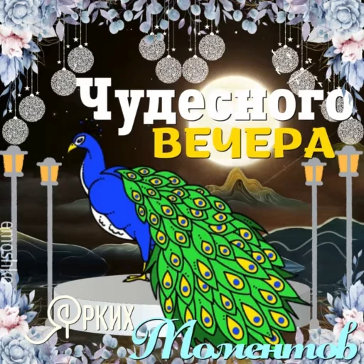 🌜 Стикер «Вечер и Ночь» для Telegram