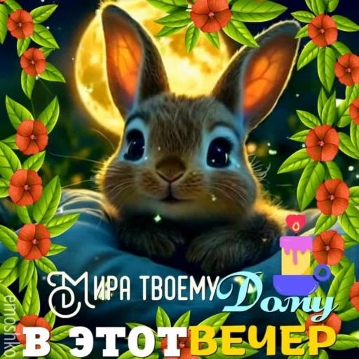 😴 Стикер «Вечер и Ночь» для Telegram