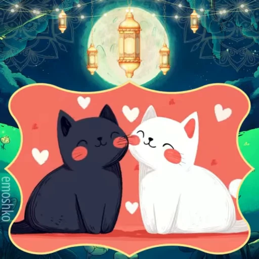 🌛 Стикер «Вечер и Ночь» для Telegram