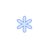 🥀 Эмодзи «Голубой шрифт, буквы, цифры и иконки» для Telegram