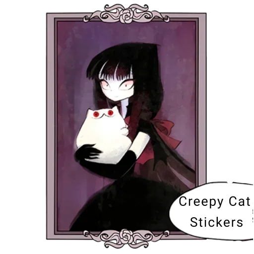 Стикерпак «Creepy Cat» для Telegram — обложка