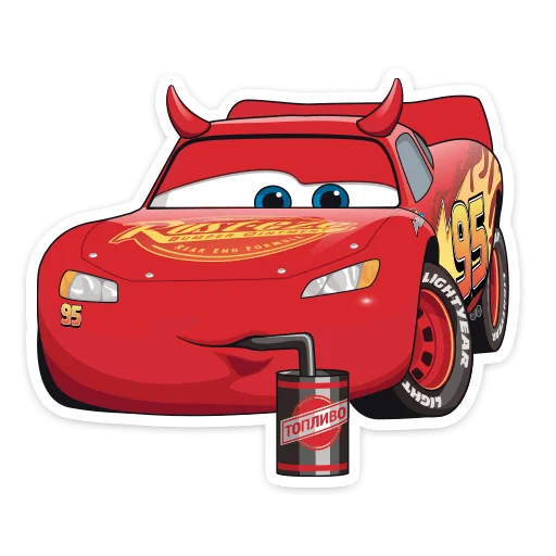 🧃 Стикер «Страшилки с Тачками» для Telegram