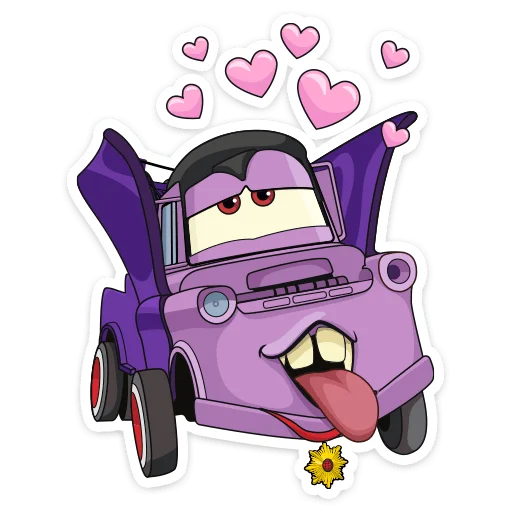 🥰 Стикер «Страшилки с Тачками» для Telegram