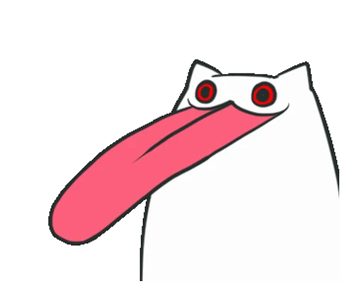 👅 Стикер «Creepy Cat Animated» для Telegram