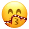 Стикер 21 𝗰𝗿𝗲𝗲𝗽𝘆 𝗲𝗺𝗼𝗷𝗶 𝗯𝘆