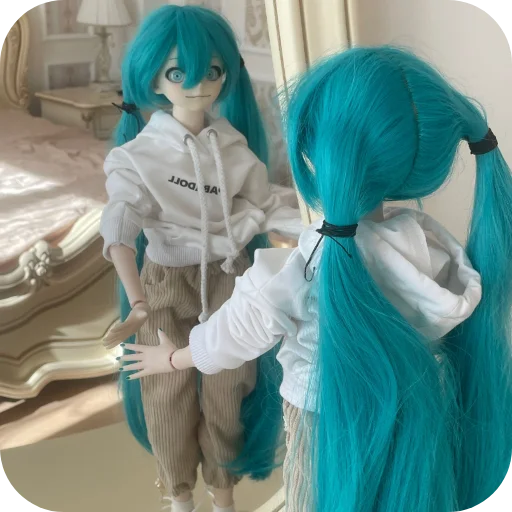 🪞 Стикер «Creepy Miku Doll» для Telegram
