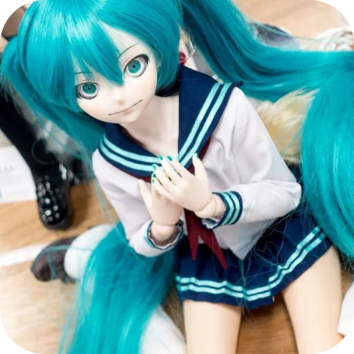 🧎‍♀ Стикер «Creepy Miku Doll» для Telegram