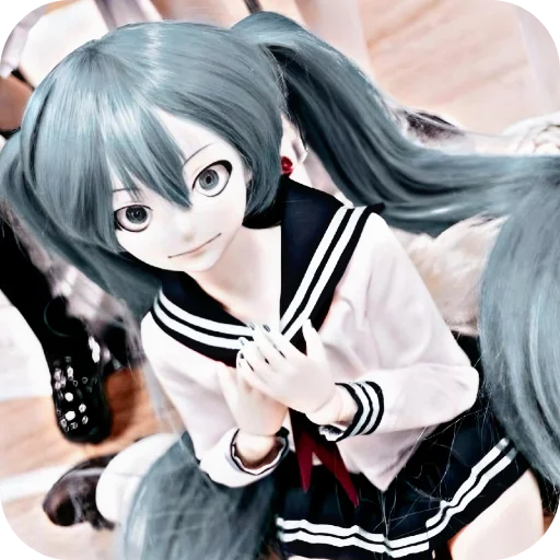 💎 Стикер «Creepy Miku Doll» для Telegram