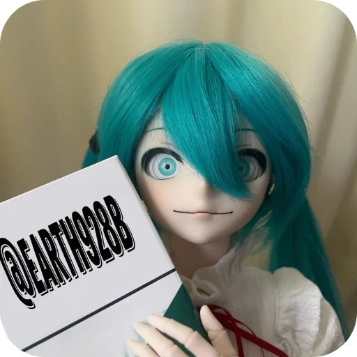 📩 Стикер «Creepy Miku Doll» для Telegram