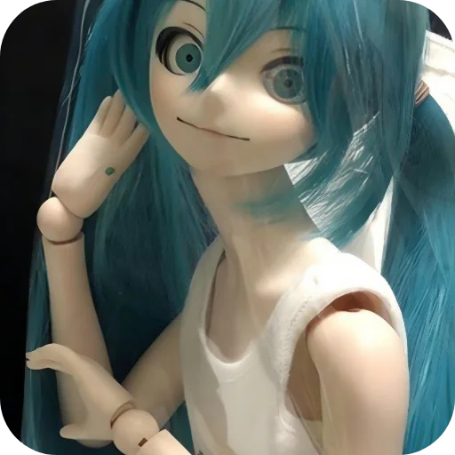 👐 Стикер «Creepy Miku Doll» для Telegram
