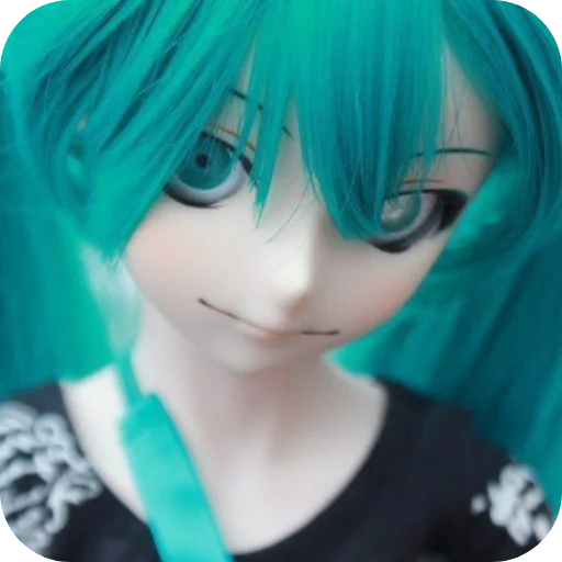 😈 Стикер «Creepy Miku Doll» для Telegram