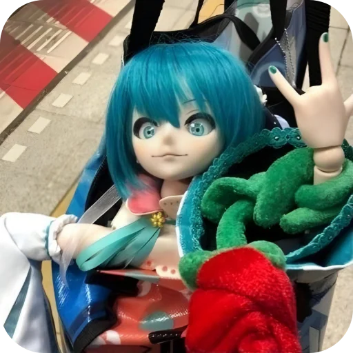 🤘 Стикер «Creepy Miku Doll» для Telegram