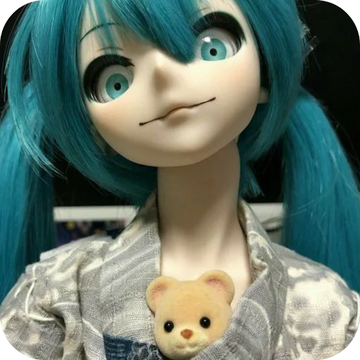 🐹 Стикер «Creepy Miku Doll» для Telegram