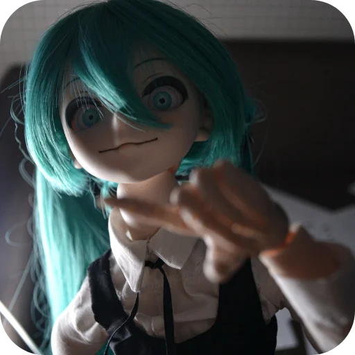 🫵 Стикер «Creepy Miku Doll» для Telegram