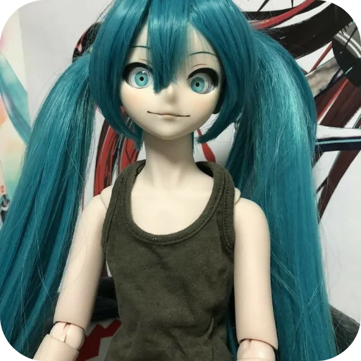 🌚 Стикер «Creepy Miku Doll» для Telegram