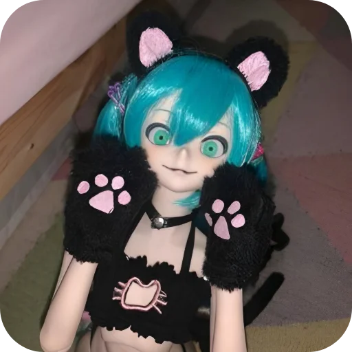 😻 Стикер «Creepy Miku Doll» для Telegram