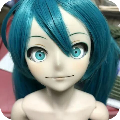 👀 Стикер «Creepy Miku Doll» для Telegram