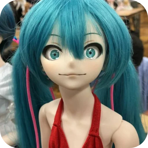 ❤ Стикер «Creepy Miku Doll» для Telegram