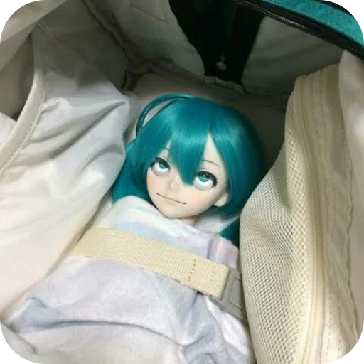 🛌 Стикер «Creepy Miku Doll» для Telegram