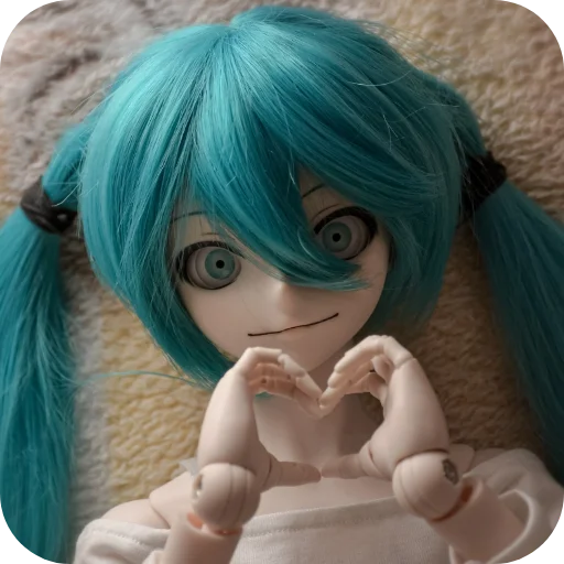 🫶 Стикер «Creepy Miku Doll» для Telegram