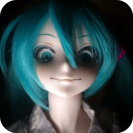 🎆 Стикер «Creepy Miku Doll» для Telegram