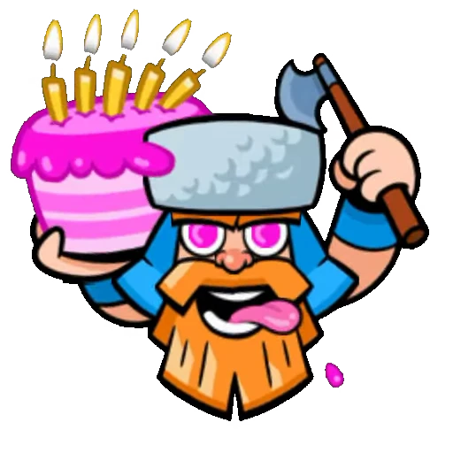 🤪 Стикер «Clash Royale emotes» для Telegram