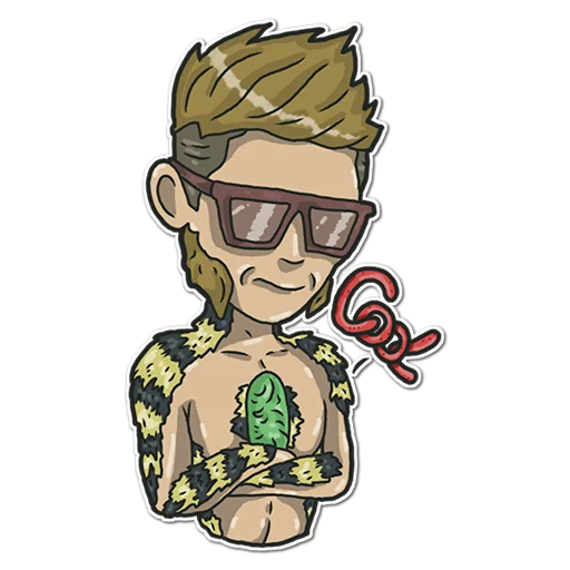 😎 Стикер «Cricket Sticker» для Telegram