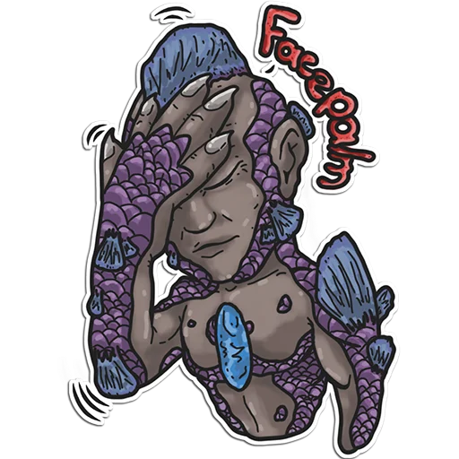 😦 Стикер «Cricket Sticker» для Telegram