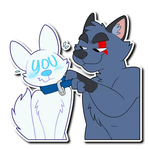 😳 Стикер «Crimsonred and Kay» для Telegram