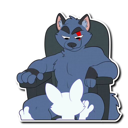 💦 Стикер «Crimsonred and Kay» для Telegram