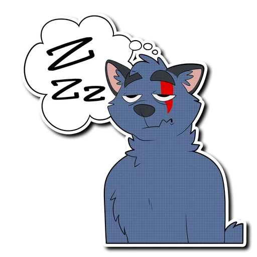 💤 Стикер «Crimsonred and Kay» для Telegram