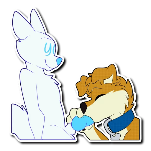 💦 Стикер «Crimsonred and Kay» для Telegram