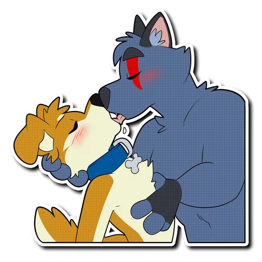 💋 Стикер «Crimsonred and Kay» для Telegram