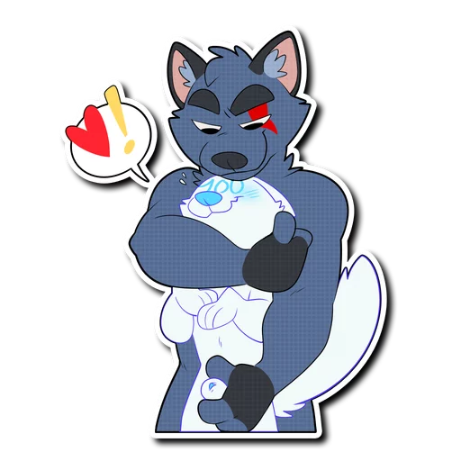 ❤️ Стикер «Crimsonred and Kay» для Telegram