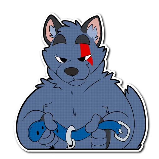 🐶 Стикер «Crimsonred and Kay» для Telegram