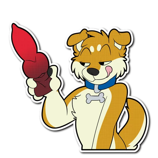 💦 Стикер «Crimsonred and Kay» для Telegram