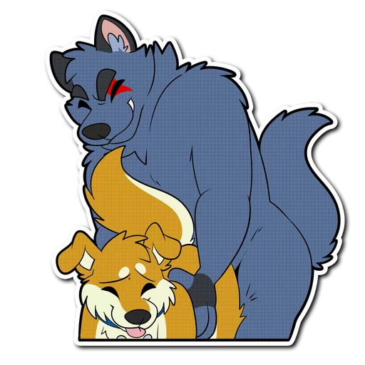💦 Стикер «Crimsonred and Kay» для Telegram