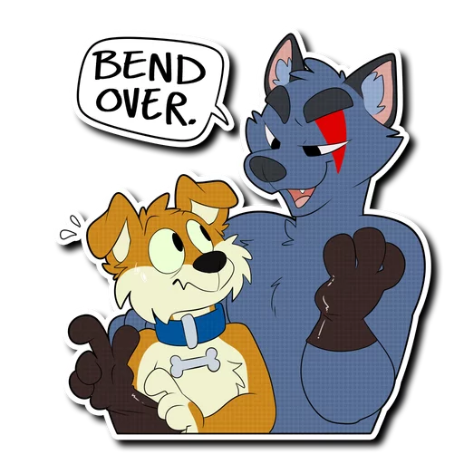 😰 Стикер «Crimsonred and Kay» для Telegram