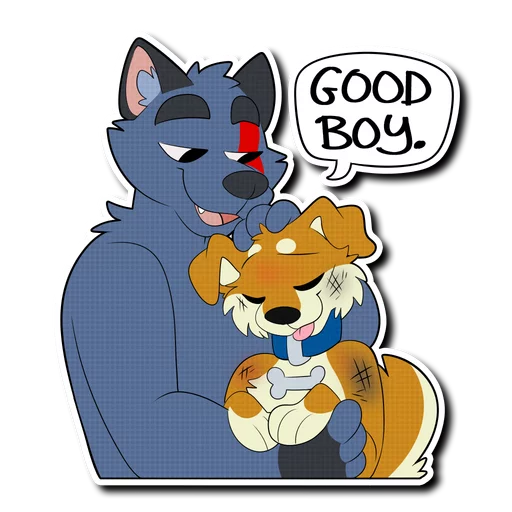 😌 Стикер «Crimsonred and Kay» для Telegram