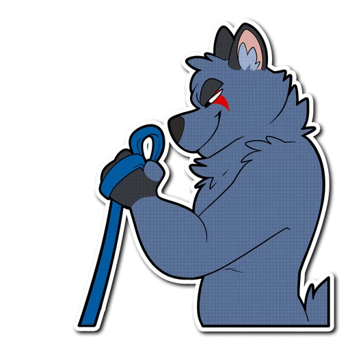 🐶 Стикер «Crimsonred and Kay» для Telegram
