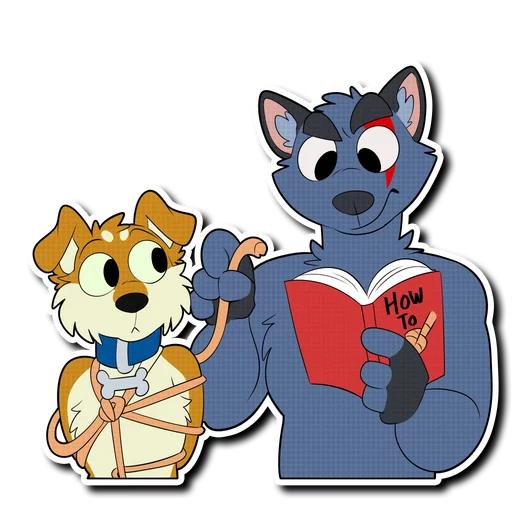 ⛓ Стикер «Crimsonred and Kay» для Telegram