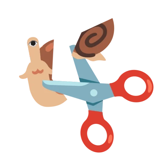 ✂️ Стикер «кринж улитки» для Telegram