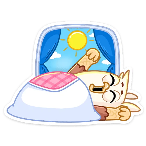 😴 Стикер «Криспи» для Telegram
